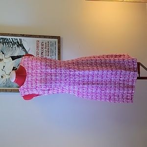 Oscar de la Renta Pink Tweed Dress